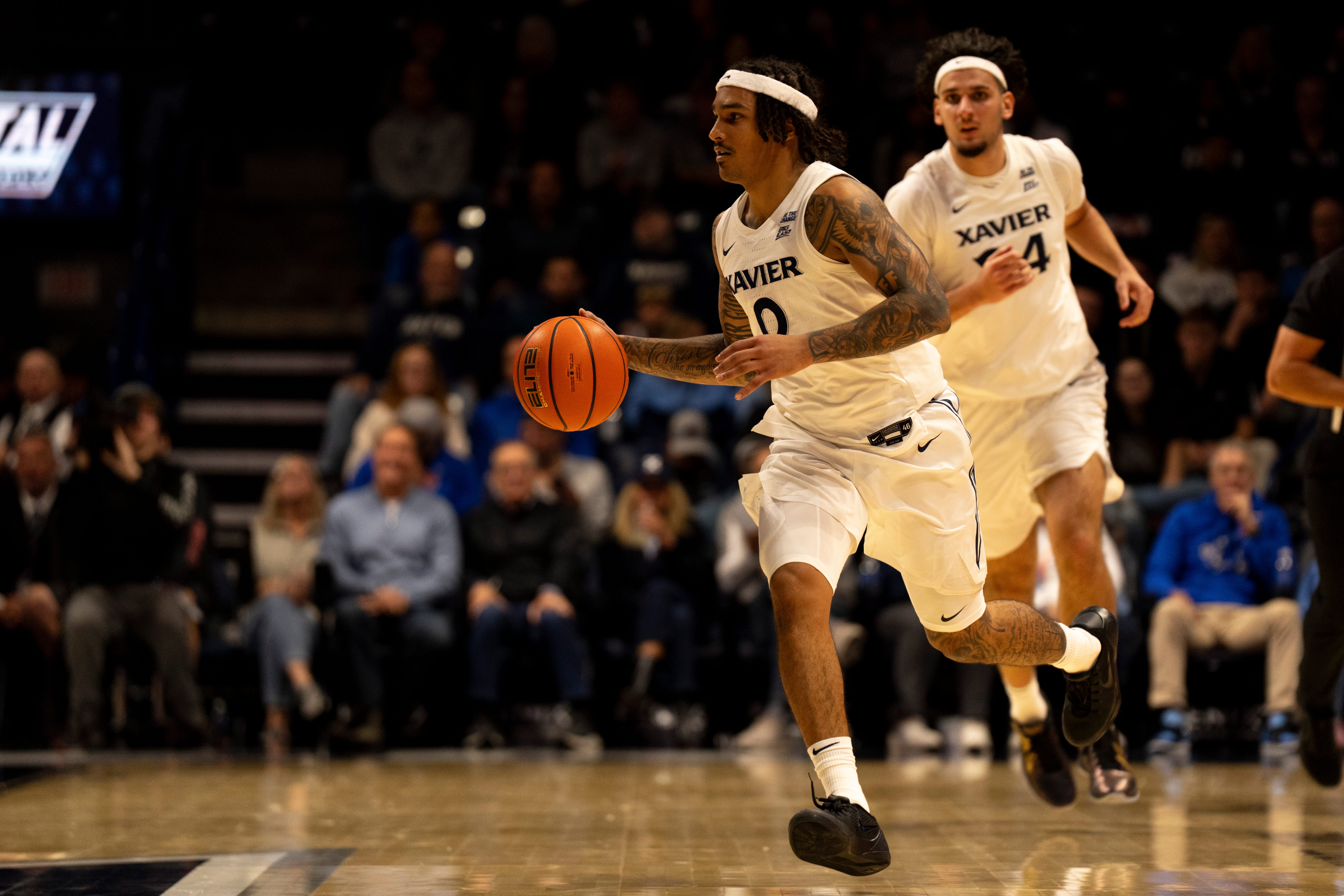 Roddie Anderson III (0) was just 1-of-8 from the field in his Xavier debut but he committed just one turnover in 33 minutes and led the team with four assists.