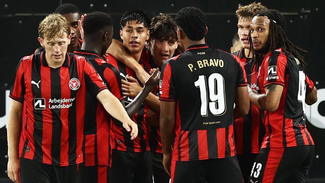 Midtjylland players celebrating