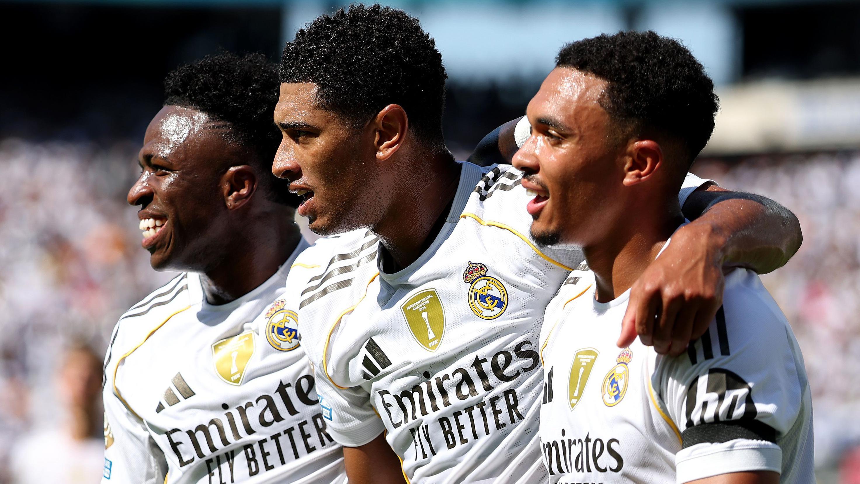 Vinicius Jr, Jude Bellingham and Trent Alexander-Arnold