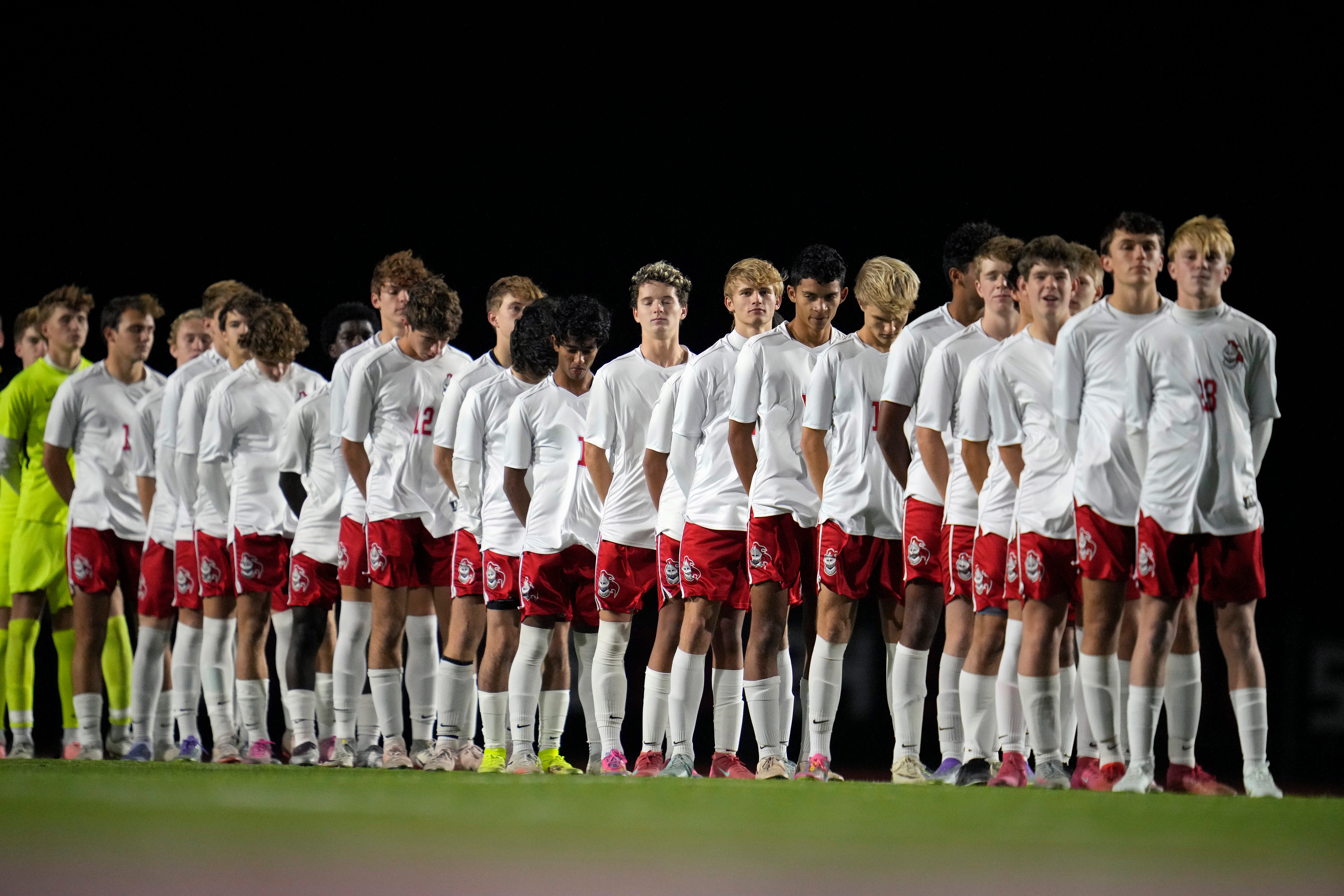 Kings High School takes on Westerville Central High School during the Ohio High School Athletic Association Division II state semifinal boys soccer game Nov. 5, 2025, at London High School.