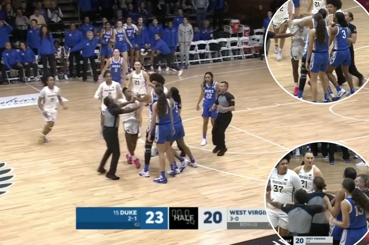Half-Team Heroics: West Virginia Stuns No. 15 Duke After On-Court Melee!