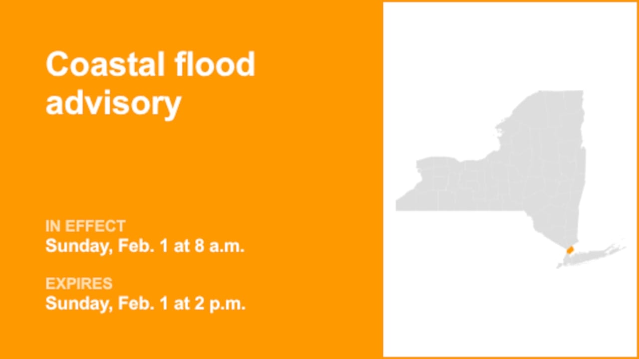 Coastal Flood Advisories Issued for New York and Massachusetts