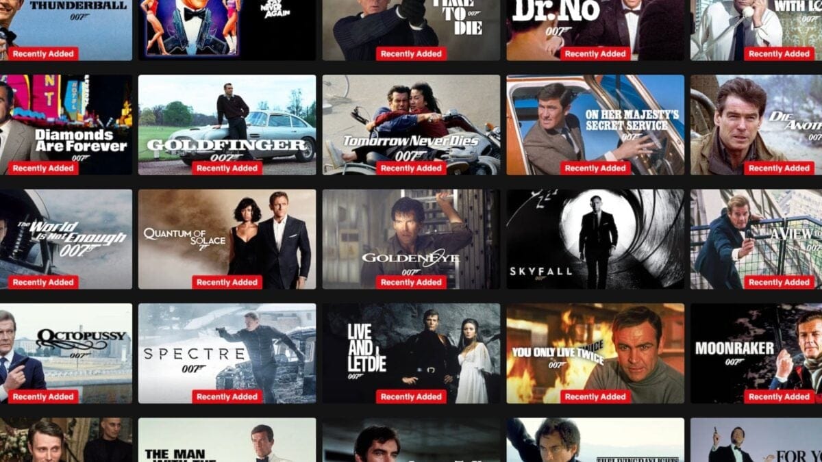 Netflix Streams All 25 James Bond Movies