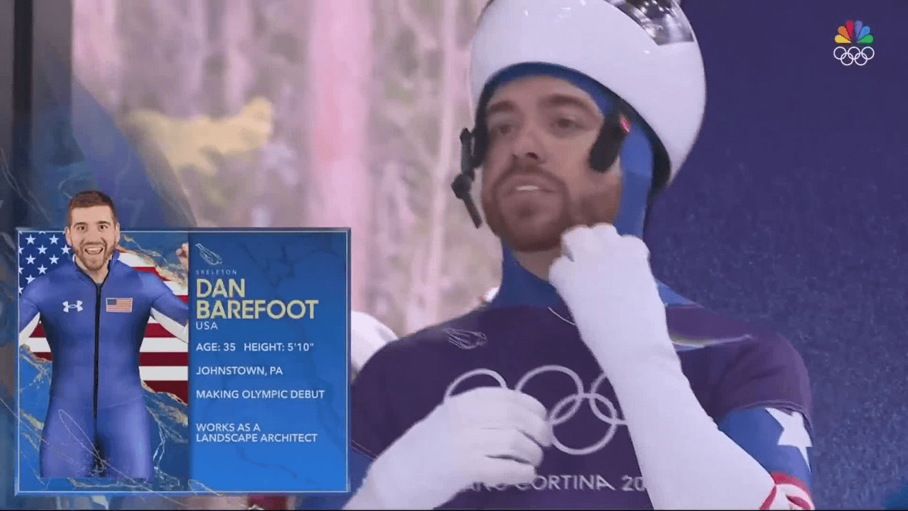 Dan Barefoot Begins Olympic Journey on the Cortina Track