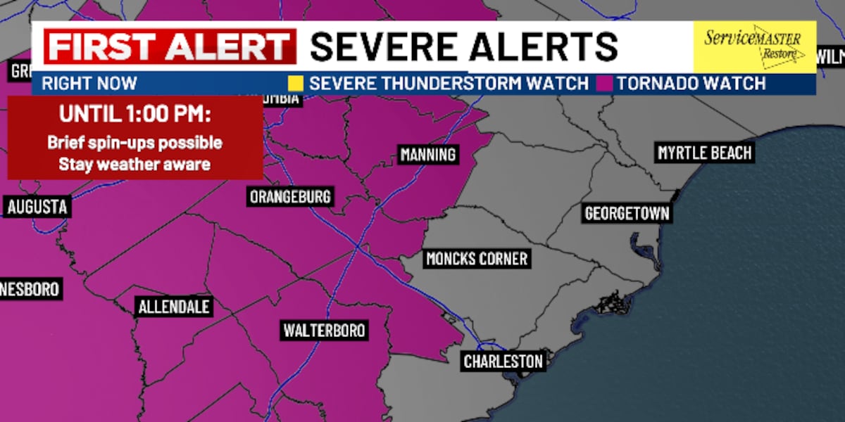South Carolina Tornado Watch: Infrastructure Resilience & Operational Risk Analysis