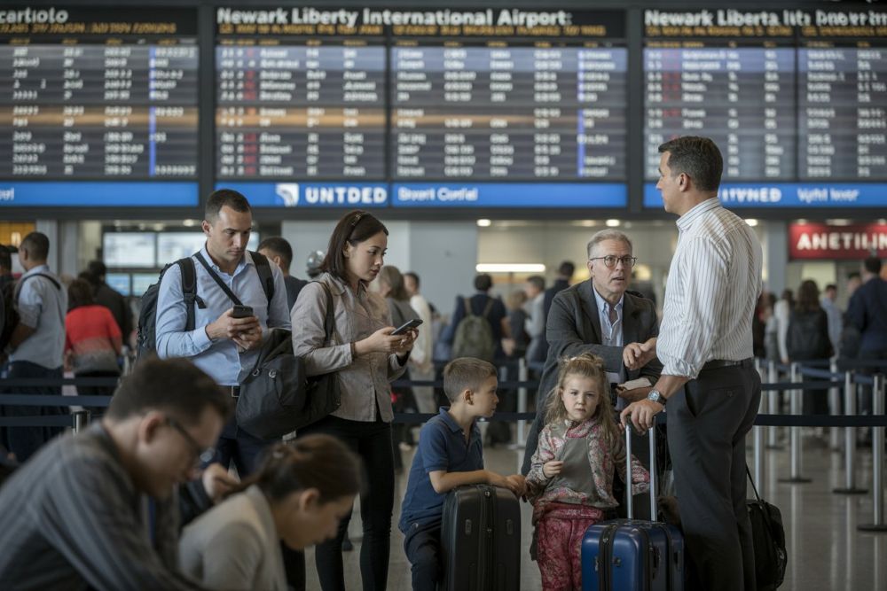 Structural Fragility in the Newark Hub: Systemic Risk and Geopolitical Cascades