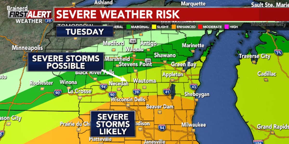 Wisconsin Faces Escalating Severe Storm Threat: Tornado, Hail Risks High