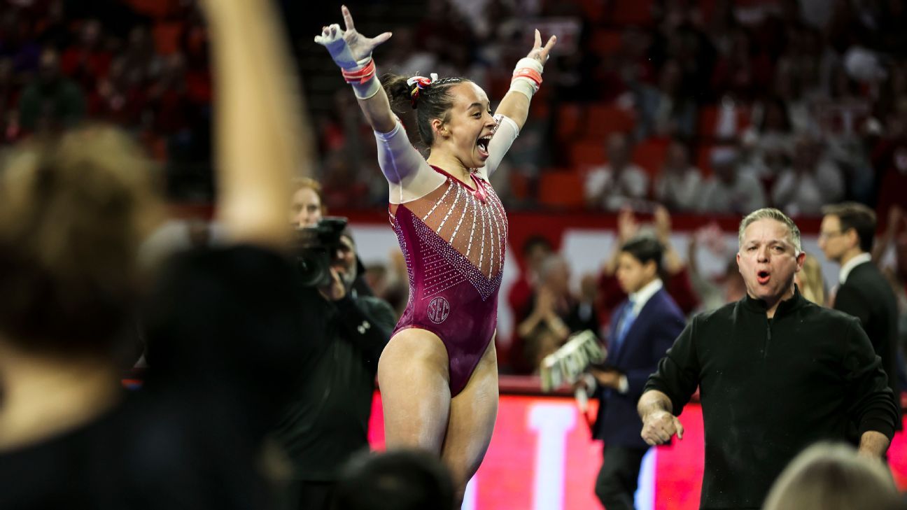 Torrez Stuns Field for NCAA All-Around Title; Top Teams Advance