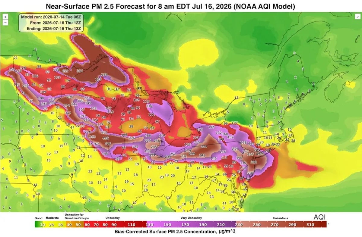 Atmospheric Advection: Wildfire Smoke Transport and Northeast Air Quality Risks