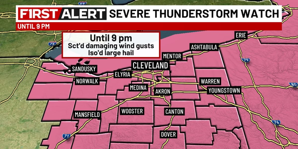 Northeast Ohio Faces Severe Storm Threat: Flooding and Wind Damage Risks High