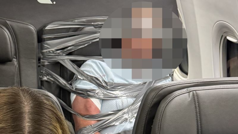 Duct Tape Restraint on American Airlines Flight Forces Diversion to Baltimore