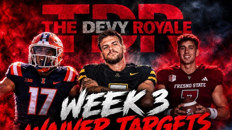 College Fantasy Football: Strategic Analysis of Week 3 Dynamics