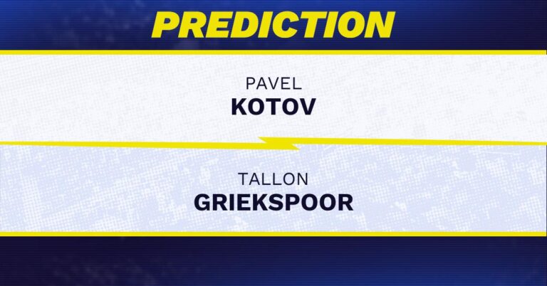 Shanghai Masters Odds Analysis: Griekspoor (-227) vs. Kotov (+175) Round of 128 Breakdown