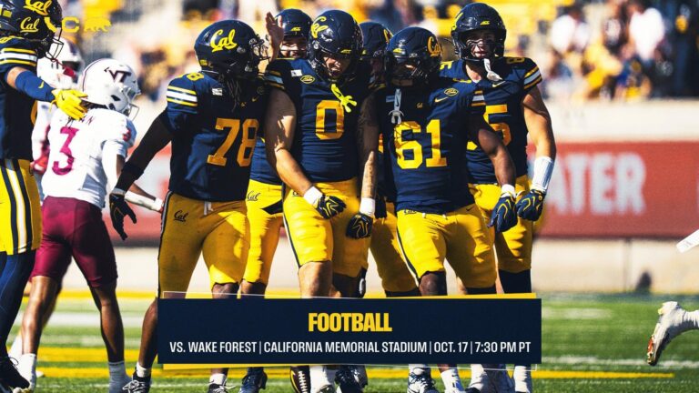 Cal Bears Host Ranked Wake Forest in Crucial ACC Showdown